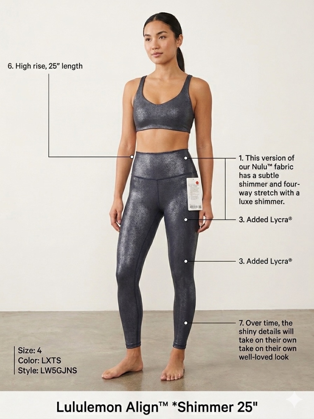 Lululemon Align™ High-Rise Pant 25" Shimmer
